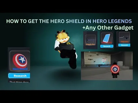 How To Get The Hero Shield In Hero Legends (Including Other Gadgets) (Roblox)